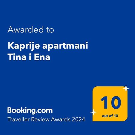 Kaprije Apartmani Tina I Ena エクステリア 写真